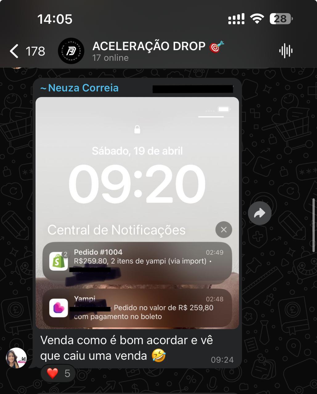 Neusa💎 Ajustou análise de métricas e começou a ver suas vendas acontecerem Aluna desde Fev 2025